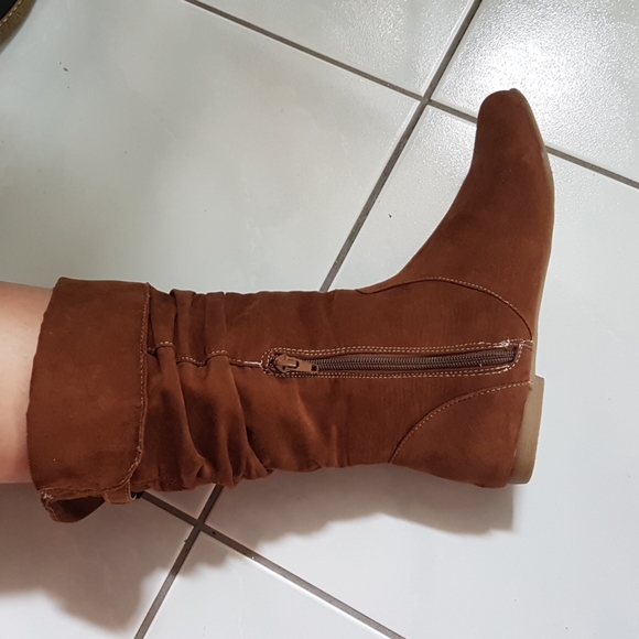 Brown Faux Suede Boots from Girl Confidential - Picture 7 of 8